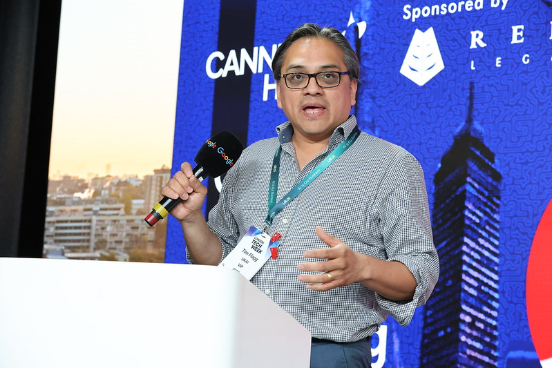 Tim Flagg speaking at Google